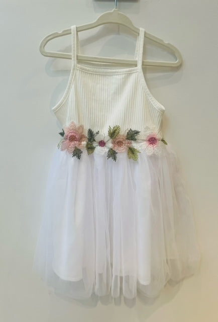 White Flowered Dress