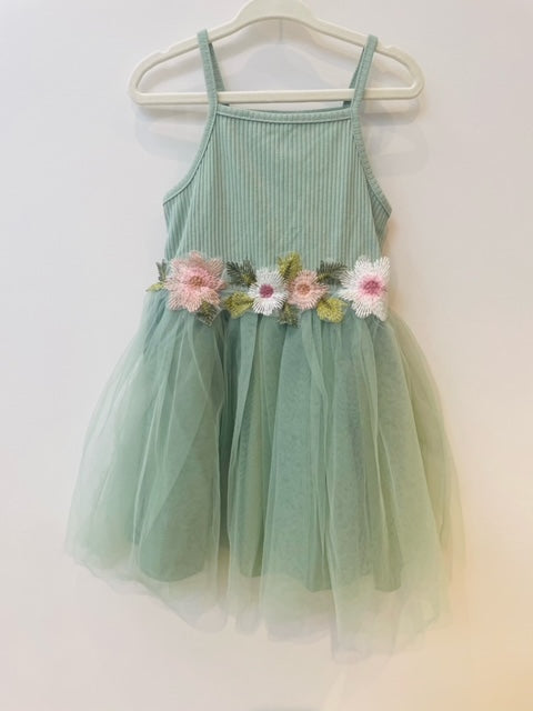 Green Flowered Dress